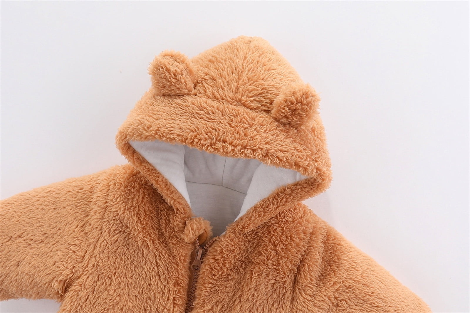 Snowsuit Baby Girl Hoodie Bear Ear Baby Romper Warm Outfits Baby Girl Cute Baby Girl Clothes 0-3 Months