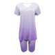 thumbnail image 3 of Blusas para las Mujeres Casual, Cuello en V de Manga Corta Impresa Superior Y Suelto Pantalones Cortos, Conjuntos de Moda de Verano, 3 of 4