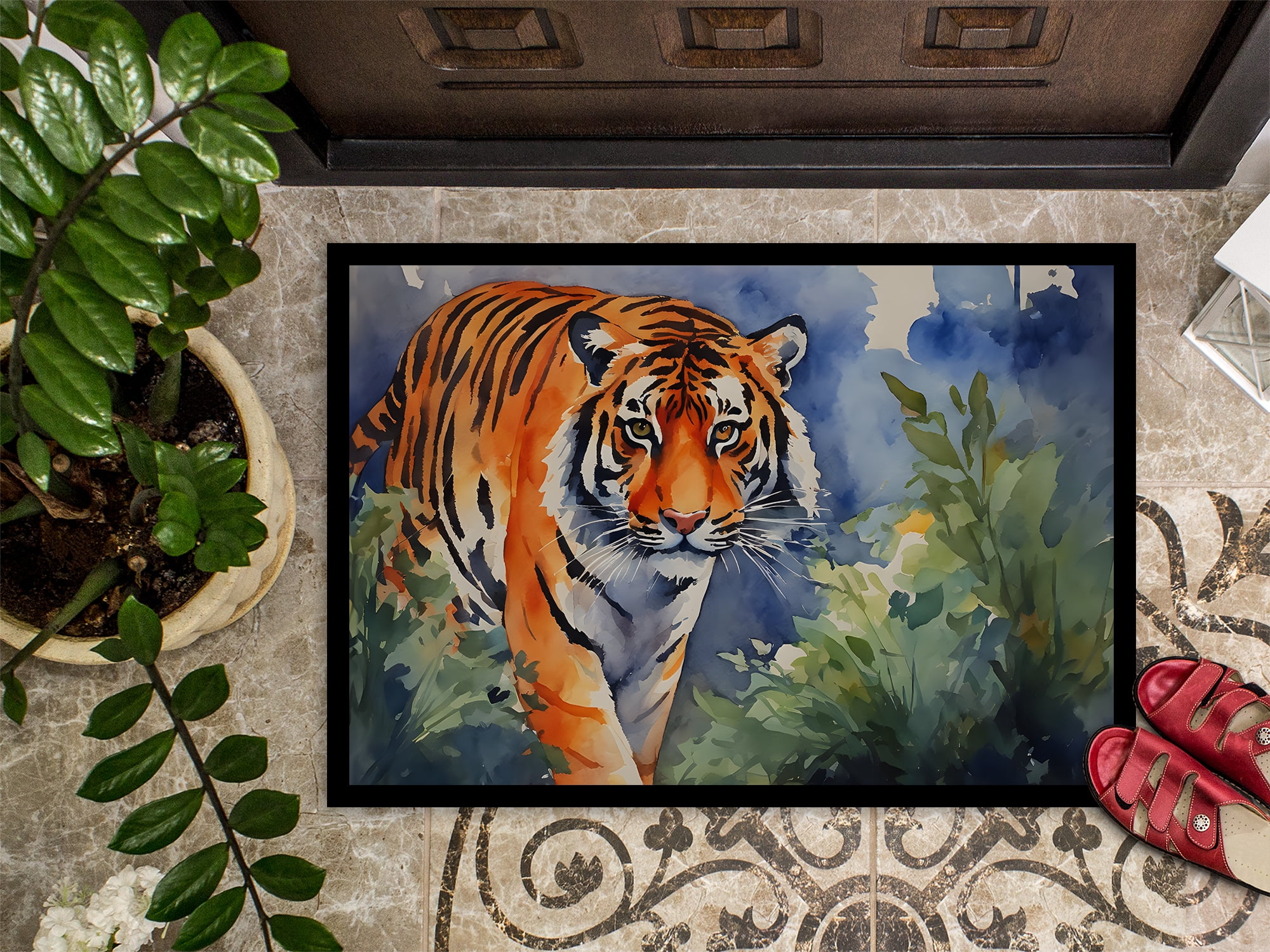 Carolines Treasures DAC2878MAT 18 x 27 in. Bengal Tiger Doormat