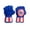 Blue, variant on Incredible Spide RS Gauntlet Smash Hands Fists Big Soft Plush Gloves Pair Costume Green