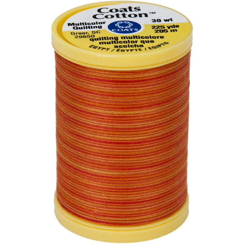 (2 pack) Coats Cotton Machine Quilting Thread Multicolor 225yd-Canyon Sunset