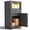 Black, variant on Nihsuao Package Delivery Box Outdoor with Lockable Secure, Waterproof & UV-Resistant, Anti-Theft Parcel, Large Double Wall Resin Outdoor Deck Box for Porches, Patios, Curbside, (Gray)
