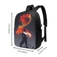 thumbnail image 3 of Fairy Tail 17 Inch Travel Backpack Casual Laptop Backpack With Usb Charging Port Daypack Bookbags, 3 of 8