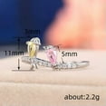 thumbnail image 2 of EOEMY 925 Sterling Silver Filled Ring Women Crystal Rings Jewelry Size 6-10-7, 2 of 5
