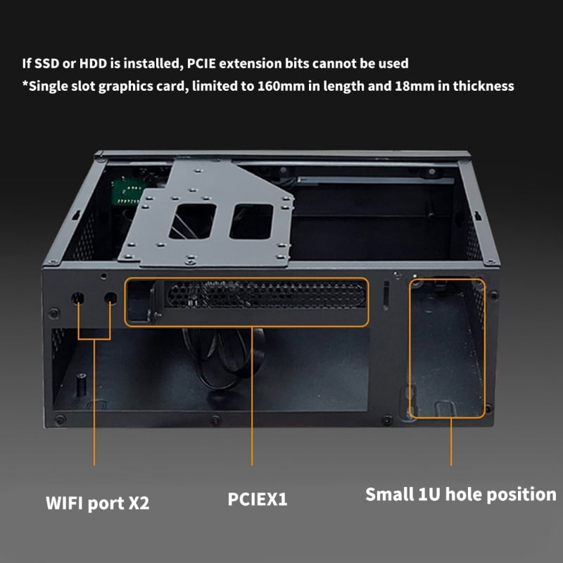 Zecic A09S All Metal Small Form Factor PC Case Lightweight Build For Minimalist