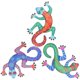 thumbnail image 3 of 3pcs Iron Hanging Gecko Wall Art Lightweight Varnished Metal Sculptures for Indoor Room Bedroom Bathroom Office Decor, 3 of 5