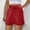 Red, variant on Itsame Summer Short Sweatpants Womens Sports Lanyard Shorts Pocket Fashionable Solid Color Tight Cotton Short Pants Black Size L