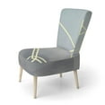 thumbnail image 2 of Designart "Cubic Abstract Grey Marble Art" Upholstered Mid-Century Modern Accent Chair and Arm Chair, 2 of 5