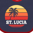 thumbnail image 4 of Inktastic St Lucia Vacation Travel Cruise Boys or Girls Baby Bib, 4 of 4