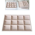 thumbnail image 4 of Velvet Jewelry Display Storage Tray Holder Box, Drawer Insert Organizer for Girls Women, Lightweight - Style 02, 4 of 6