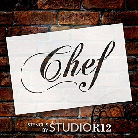 Chef - Elegant Script - Word Stencil - 6