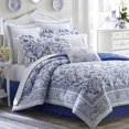 thumbnail image 3 of Laura Ashley Charlotte 16x20 Breakfast Pillow, Blue, 3 of 3