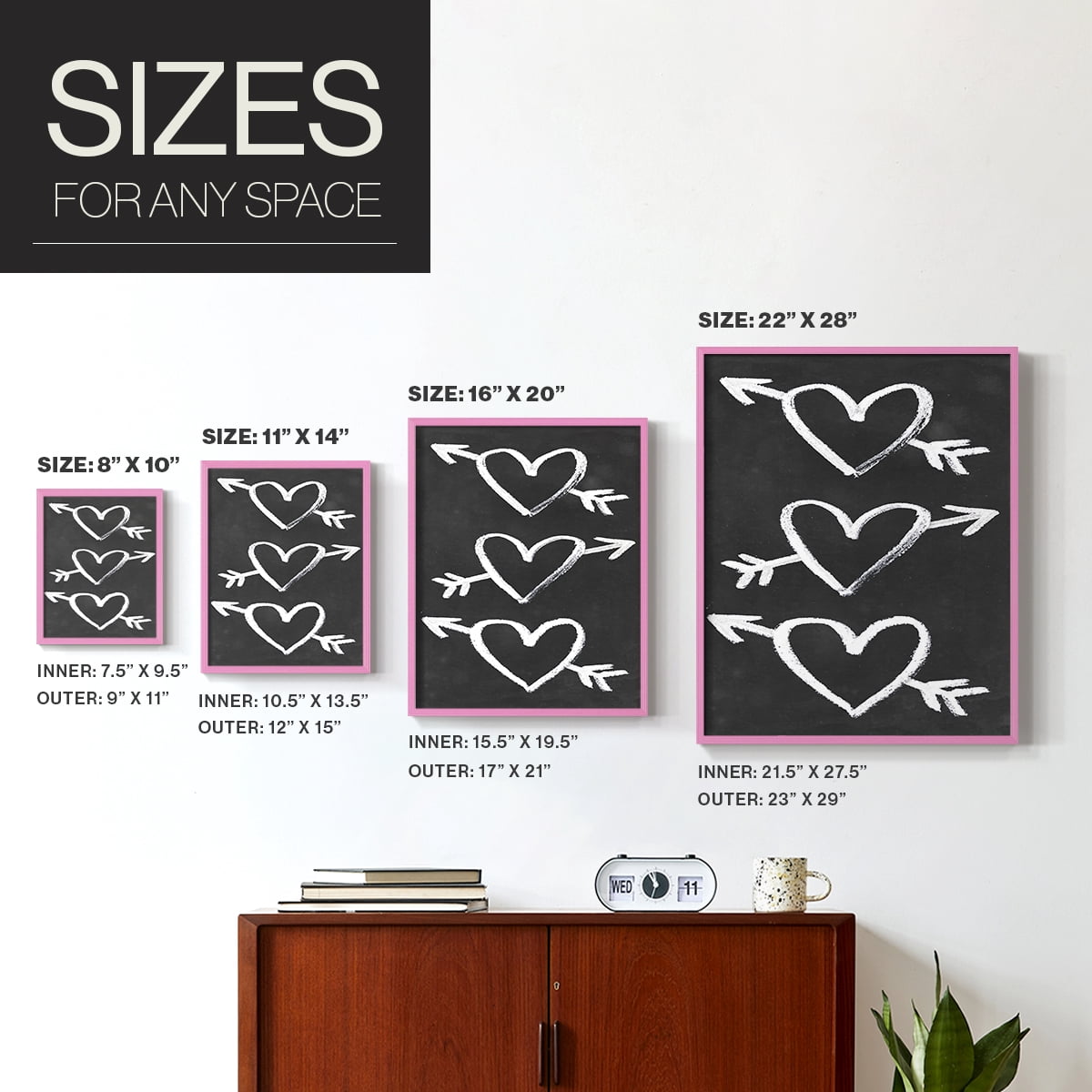 You Are Loved Collection B Framed Print - Solid Wood in Single Picture Frame Solid Wood 2 Framed Print