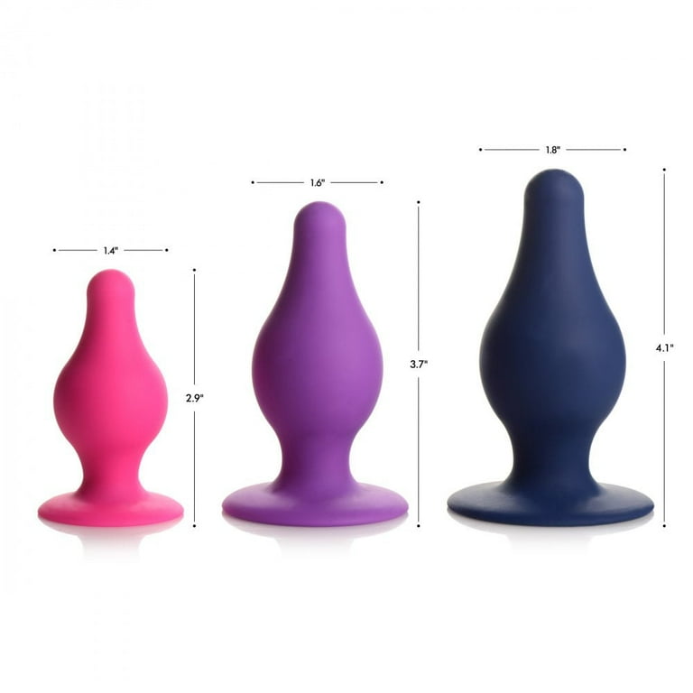 Squeeze-It Squeezable Silicone Tapered Anal Plug, Small, Pink - Walmart.com