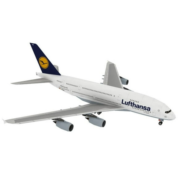 1/100 A380 Lufthansa Paper Model Set DIY Friendly Aviation Collectible, Large Scale for Home Decor Toy Display
