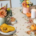 thumbnail image 4 of Orange Blue Thanksgiving Fall Table Runner, Autumn Thanksgiving Kitchen Dining Table Decoration for Home Party Decor 13x60 Inches, 4 of 9