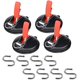 thumbnail image 1 of Juego de 4 ventosas para coche con 8 ganchos en S, ventosas multifunción, herramienta de anclaje para coche, cala para equipaje, 1 of 4