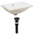 thumbnail image 1 of American Imaginations AI-24826 18,25 in. Évier Encastré Rectangle CUPC Mis en Blanc - Matériel Noir, 1 of 1
