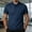 Navy, variant on COSFO Short Sleeve Mens Big And Tall Polo Shirts Plaid Casual Business Shirt Work Pullover with Pocket Collared Loose Fit Tops