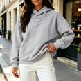 thumbnail image 5 of Gtoiithly Boys Girls Solid Casual High Neck Pocket Long Sleeve Hoodie Sweatshirt Pullover Soft Comfortable Everyday Wear 2-Grey XL, 5 of 6