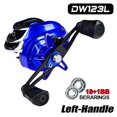 thumbnail image 1 of Fishing Reel Wheel 18+1 Baitcasting Reel 7:1:1 Drag Casting Reel ,Rigid Aluminum Skeletal Frame, 1 of 6
