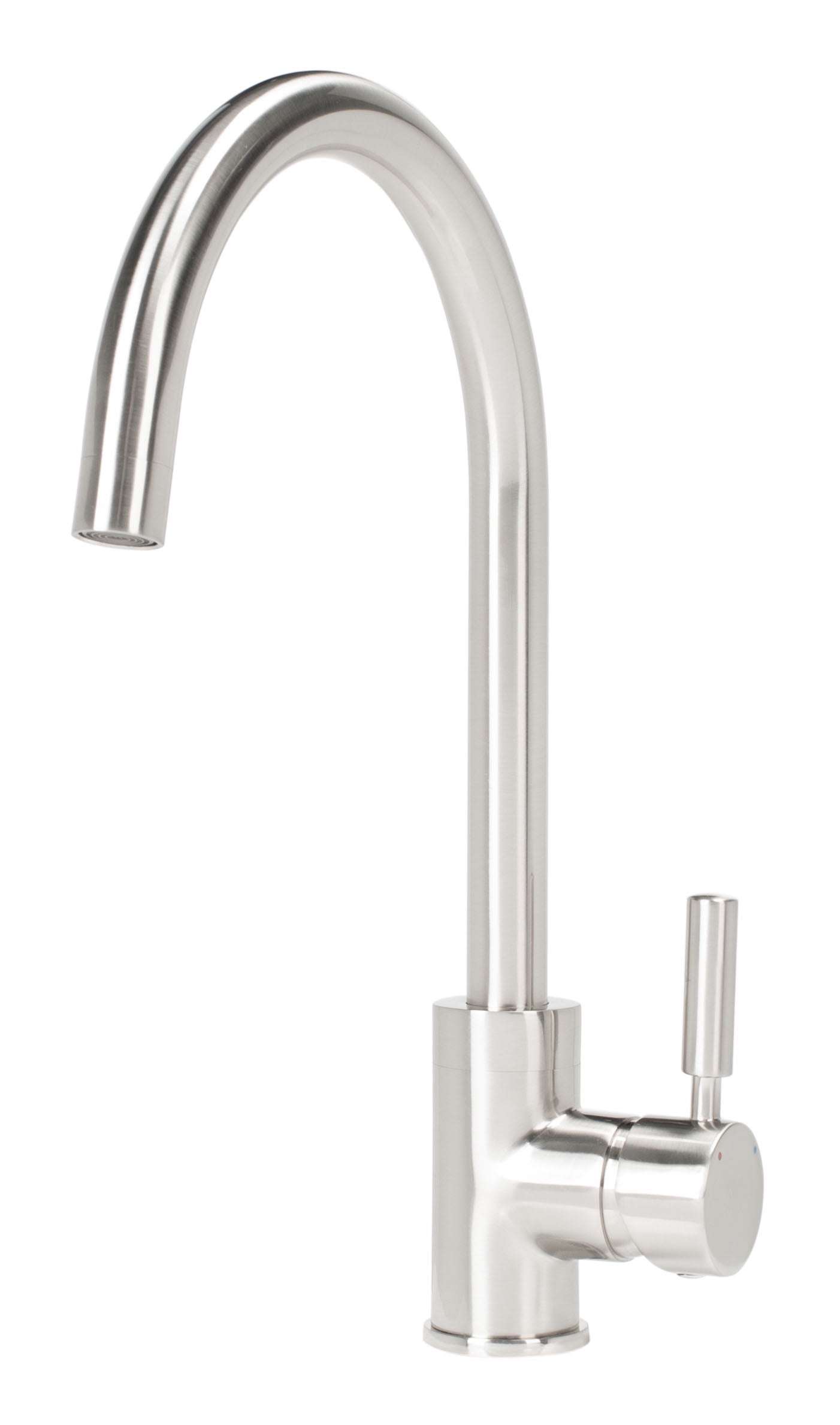 Safavieh Solea Avanti Single Handle Kitchen Faucet, Brushed Nickel