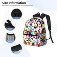 thumbnail image 5 of Lsque Mexican Bright Style Classic Casual Backpack - Large Capacity Water-Resistant Backpack for School, Work, Travel, and Outdoor Activities, 5 of 8