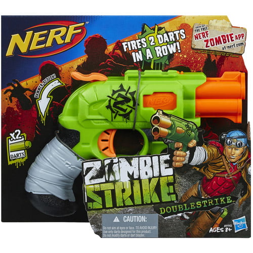 svindler Omsorg servitrice Nerf Zombie Strike Doublestrike Blaster - Walmart.com