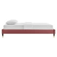 thumbnail image 3 of Modway Harlow Full Performance Velvet Platform Bed Frame in Dusty Rose, 3 of 6
