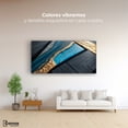 thumbnail image 2 of Cuadro Decorativo Canvas Abstracto Arroyos Dorados 120x60, 2 of 3