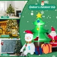 thumbnail image 4 of Gymax 7.2FT Inflatable Christmas Tree Snowman Santa Gift Bag Combination w/ LED Lights, 4 of 10