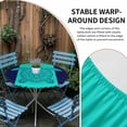 thumbnail image 4 of Teal Navy Blue Sea Turtle Round Fitted Tablecloth with Elastic Edge, Waterproof Table Cloth Table Cover for 36"-44" Tables, Summer Beach Coastal Modern Art Tablecloths for Dining Picnic Outdoor, 4 of 9