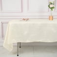 thumbnail image 5 of BalsaCircle Ivory 60" x 102" Accordion Crinkle Taffeta Rectangular Tablecloth Reception, 5 of 8