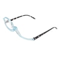 thumbnail image 3 of Gafas de lectura de una sola lente, lentes de aumento conmutables, gafas de maquillaje para ojos para personas mayores, marco azul claro +4,00, 3 of 12