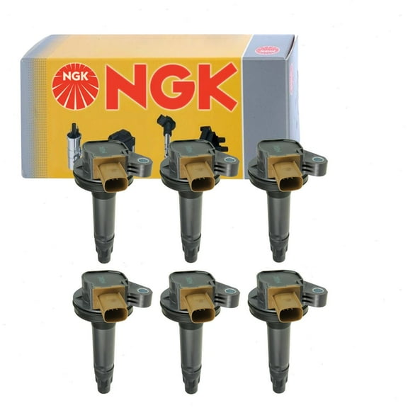 6 pc NGK Ignition Coils compatible with Ford F-150 3.5L V6 2011-2016