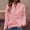 Pink, variant on Hoodies for Women Plus Size Button V Neck Hoodies Boho Fashion Textured Hooded Sweatshirts Soild Pullover Hoodies