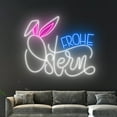 thumbnail image 4 of Handmadetneonsign Frohe Ostern Neon Sign, Frohe Ostern Led Sign, Happy Easter Neon Light Decor, 4 of 5
