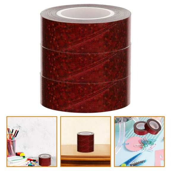LEORX Red Heavy Duty Duct Tape Rolls Strong Adhesive Single Side Fabric Tape for Home Repair and Sealing