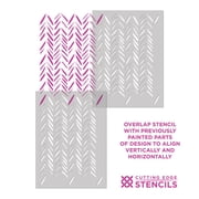 Brushstrokes Wall Stencil