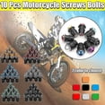 thumbnail image 2 of Kit de 10 tornillos y tuercas para parabrisas de motocicleta, M5, 15 mm, 2 of 5