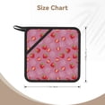 thumbnail image 3 of Sikiie Cute Strawberry Pot Holders Kitchen Insulation Mats Heat Resistant Pot-Holder Oven Anti-Scald Pads for Cooking Baking, 7.1*7.1inch, 3 of 8
