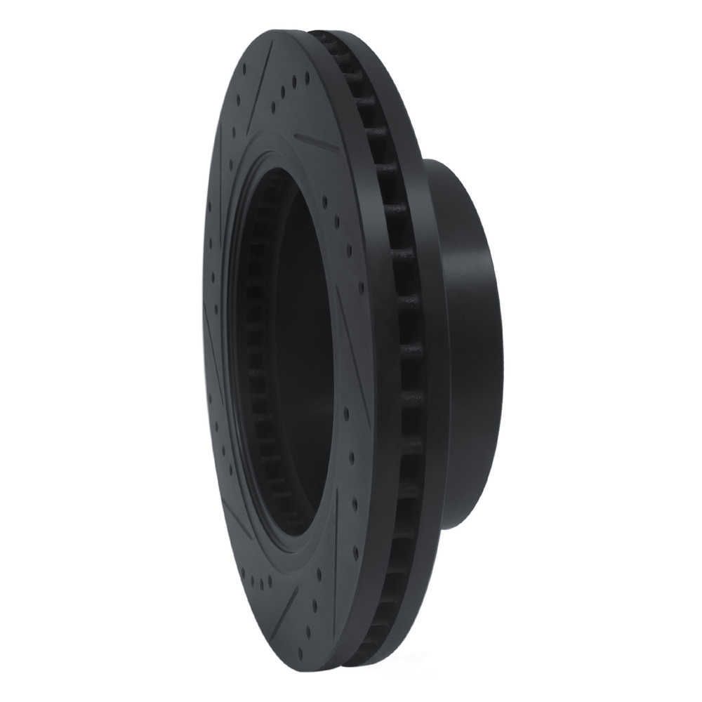 Dynamic Friction Company 633-67102R DFC Brake Rotor - Drilled And Slotted - Black