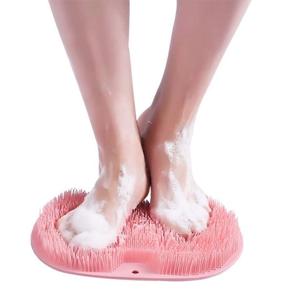 Shower Foot Scrubber, Back Scrubber With Suction Cups For Enhanced Safety And Comfort, Foot Massager That Promotes Blood Circulation And Relaxation, Easy To Clean And Maintain