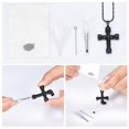 thumbnail image 5 of Rope Winding Cross Cremation Ashes Urn Pendant Necklace Memorial Keepsake Jewelry Lord’s Prayer Cross Ashes Necklaces, 5 of 6