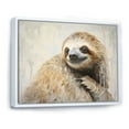 thumbnail image 2 of Designart "Pensive Tree Dweller I" Sloth Floater Framed Wall Art Prints, 2 of 5