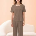 thumbnail image 2 of Baberdicy Women's Ice Silk Pajama Set - Lightweight Cooling Sleepwear for Summer A L, Women's Summer Thin Cold Ice Home Clothes, 2 of 4