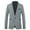 Light Gray, variant on Herrnalise Men's Fine Check Tweed SlimHandsome Suit Top Blue