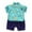 Green, variant on Toddler Boys Outfits, Kids Boy Clothes, Short Sleeve Casual Shirts for Kids 3-11 Years Boy Children's Short Sleeved Shirt Pants, Light Blue, 5 Years
