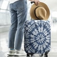thumbnail image 2 of Blue White Tie Dye Mandala Pattern Luggage Cover Fashion Suitcase Cover Baggage Covers Fit 25-28 Inch Luggage (Go Travel), 2 of 5