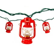 Rivers Edge Products 10-Foot LED String Lights, 10-Bulb Decorative Fairy Lights With 2 Extra Bulbs, Hanging Lights for Bedroom, Patio, or Deck, Indoor or Outdoor Home Decor, Small Lantern